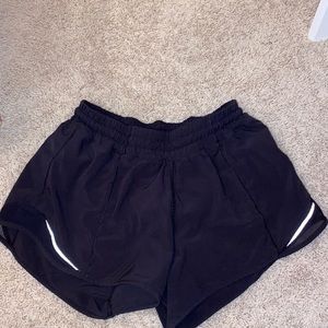 Black Lululemon Hotty Hot Shorts